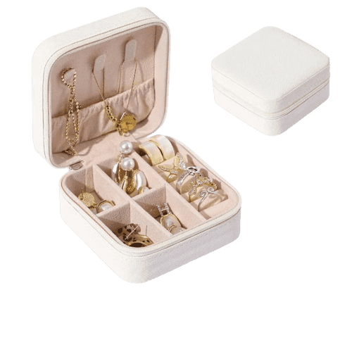 Caixa de joias portátil - jewelry case - MegaMartOnline