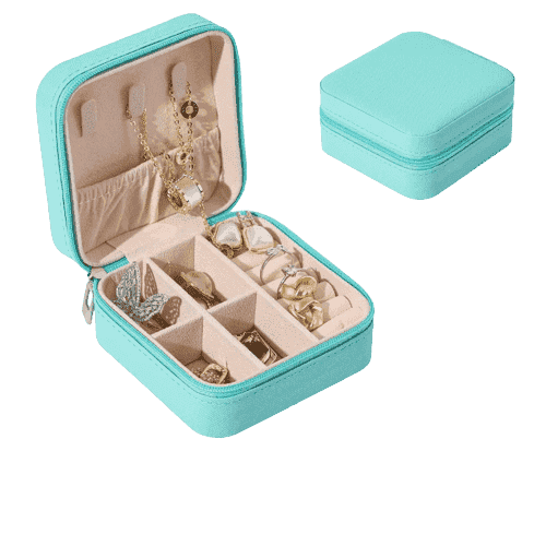 Caixa de joias portátil - jewelry case - MegaMartOnline