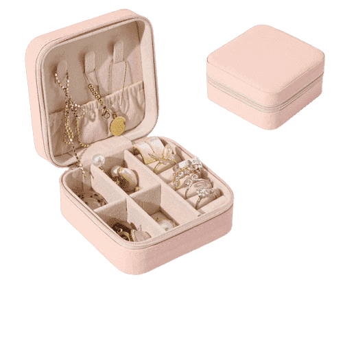 Caixa de joias portátil - jewelry case - MegaMartOnline