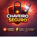Chaveiro Seguro – Alarme Pessoal 135dB com Sensor de Vibração
