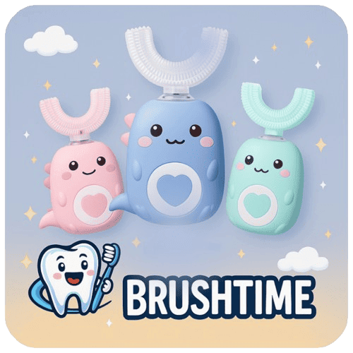 Brush Time - Escova Elétrica Infantil para uma Higiene Bucal Completa e Divertida