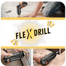 Flex Drill - Furadeira Elétrica+ Kit Completo