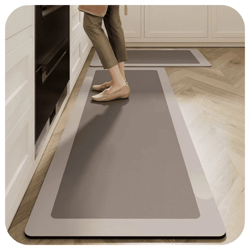 Kit Tapetes Seca Plus - Antiderrapante com Design Moderno e Acolchoado