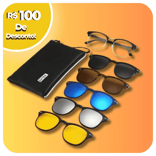 Flex Glasses - Kit 6 em 1 De Óculos Polarizados