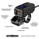 Moto Turbo – Carregador Rápido USB e USB-c para Moto