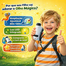 Olho Mágico – Mini Microscópio de Bolso para Crianças com Luz LED