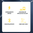 PowerDrive - Carregador Usb e Usb-c Para Carros - MegaMartOnline