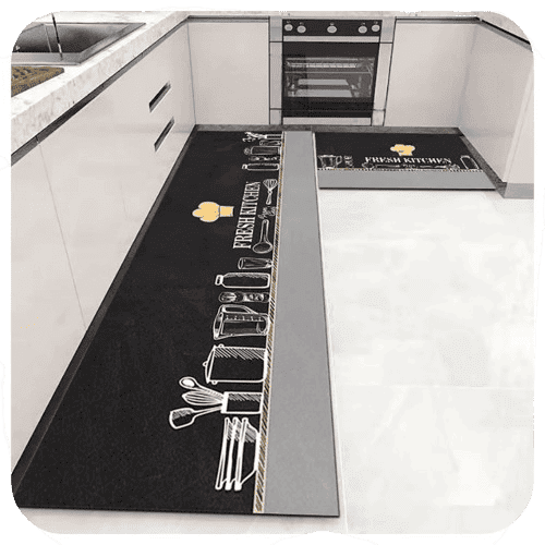 Kit Tapetes Seca Plus - Antiderrapante com Design Moderno e Acolchoado