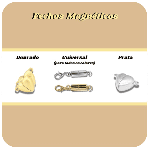 Jewel Lock - Kit Colar De Cruz + Fecho magnético